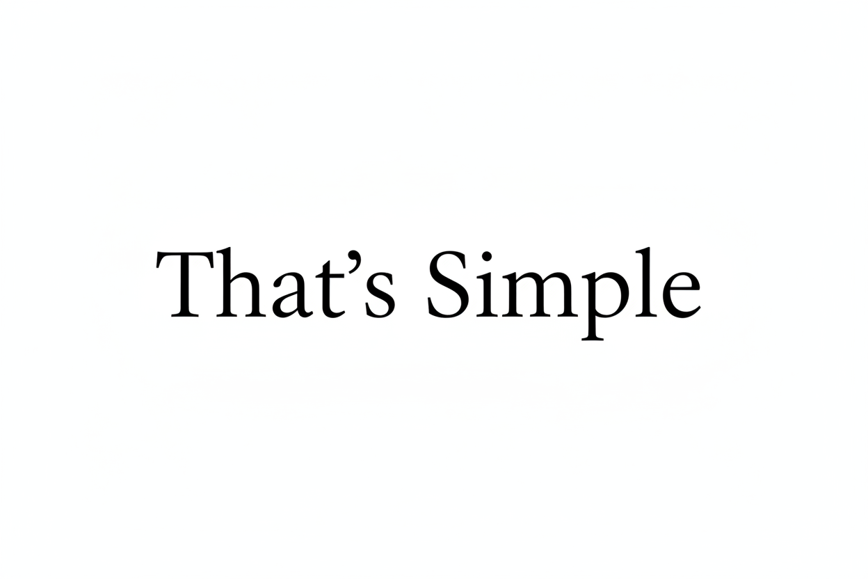That's Simple